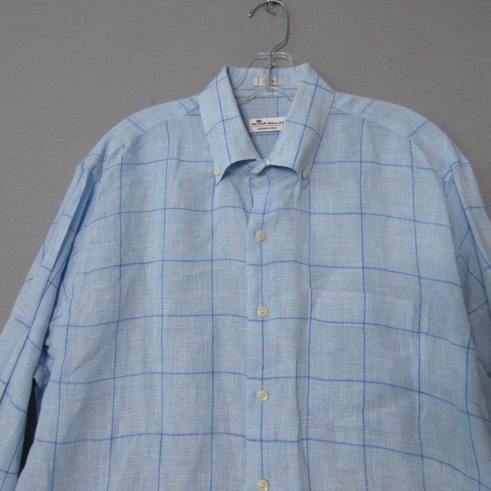 Peter Millar Crown Cool 100% Linen Button Up Shirt - Picture 2 of 11